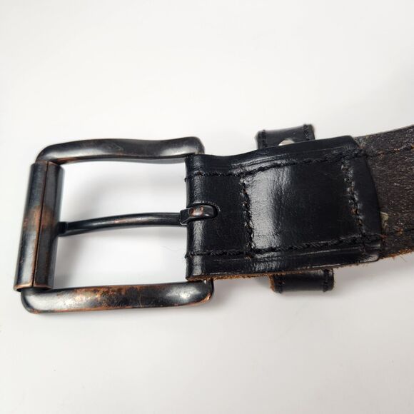 Black Leather Dickies Belt Mens 40 Chore Wear Work Utility Tactical Barn Quality - Picture 4 of 10
